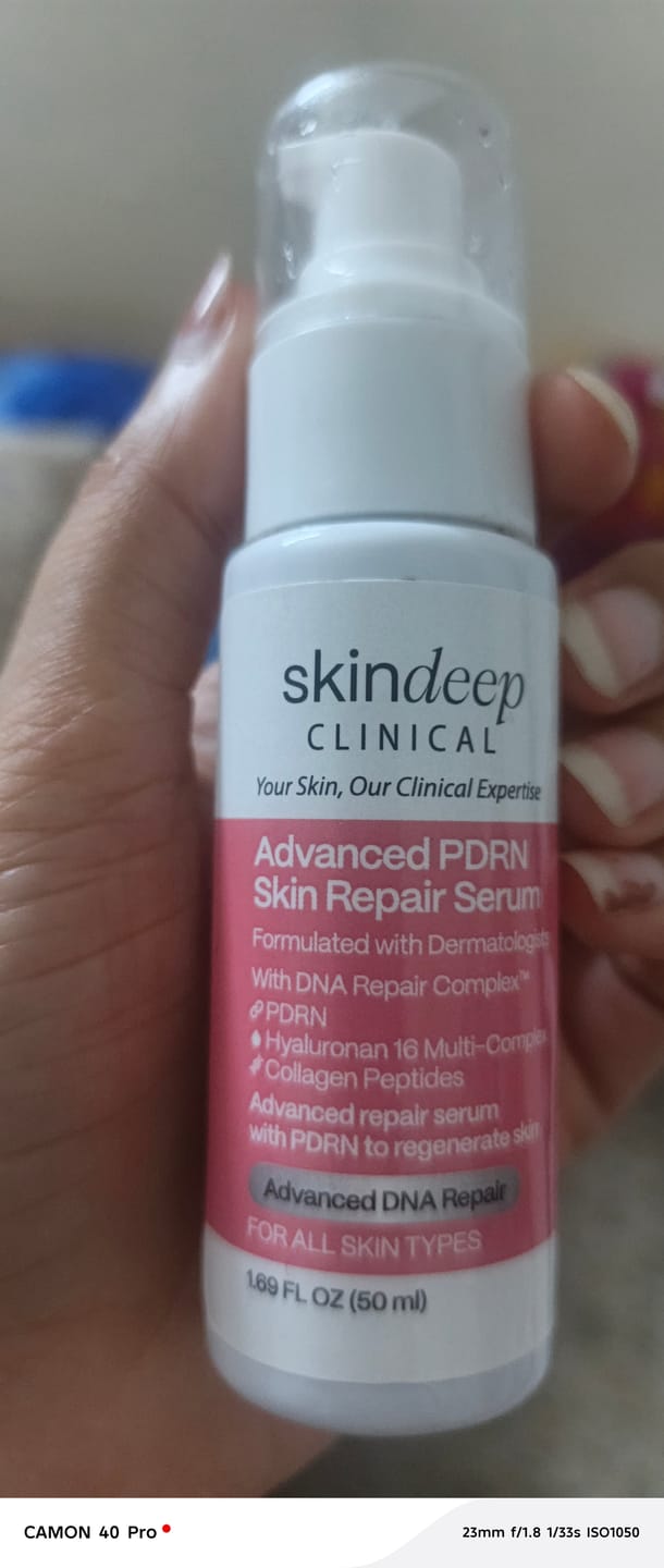 Customer photo review of Advanced PDRN Skin Repair Serum