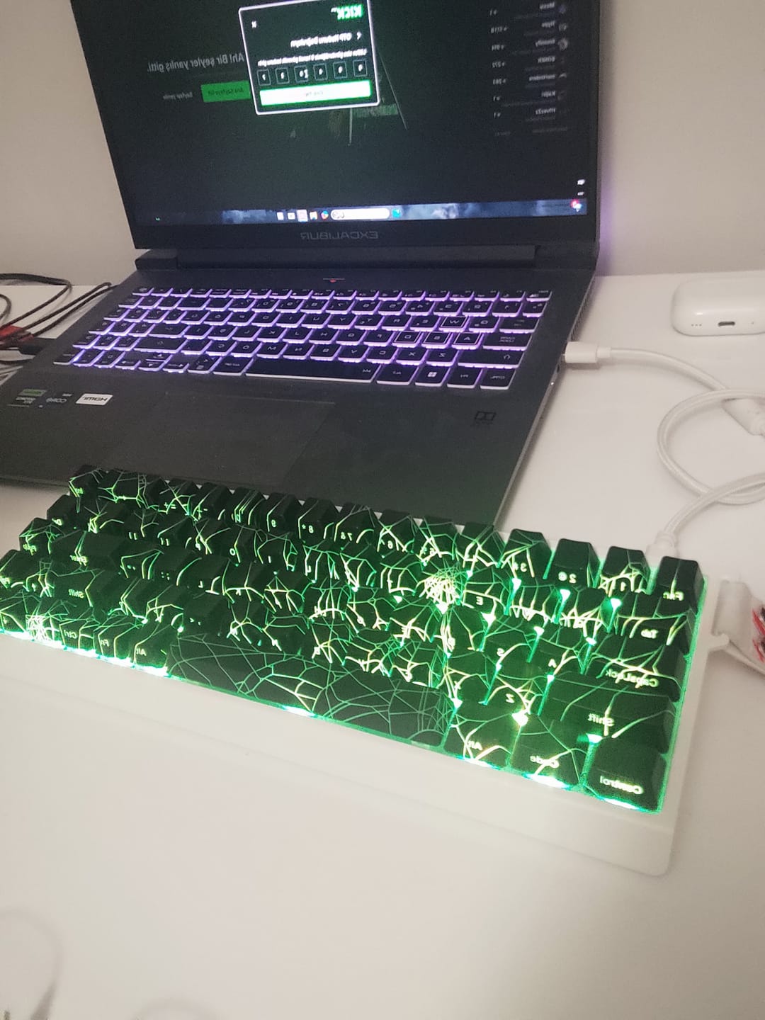 Customer photo review of XVX Spider Web Tuş Takımı