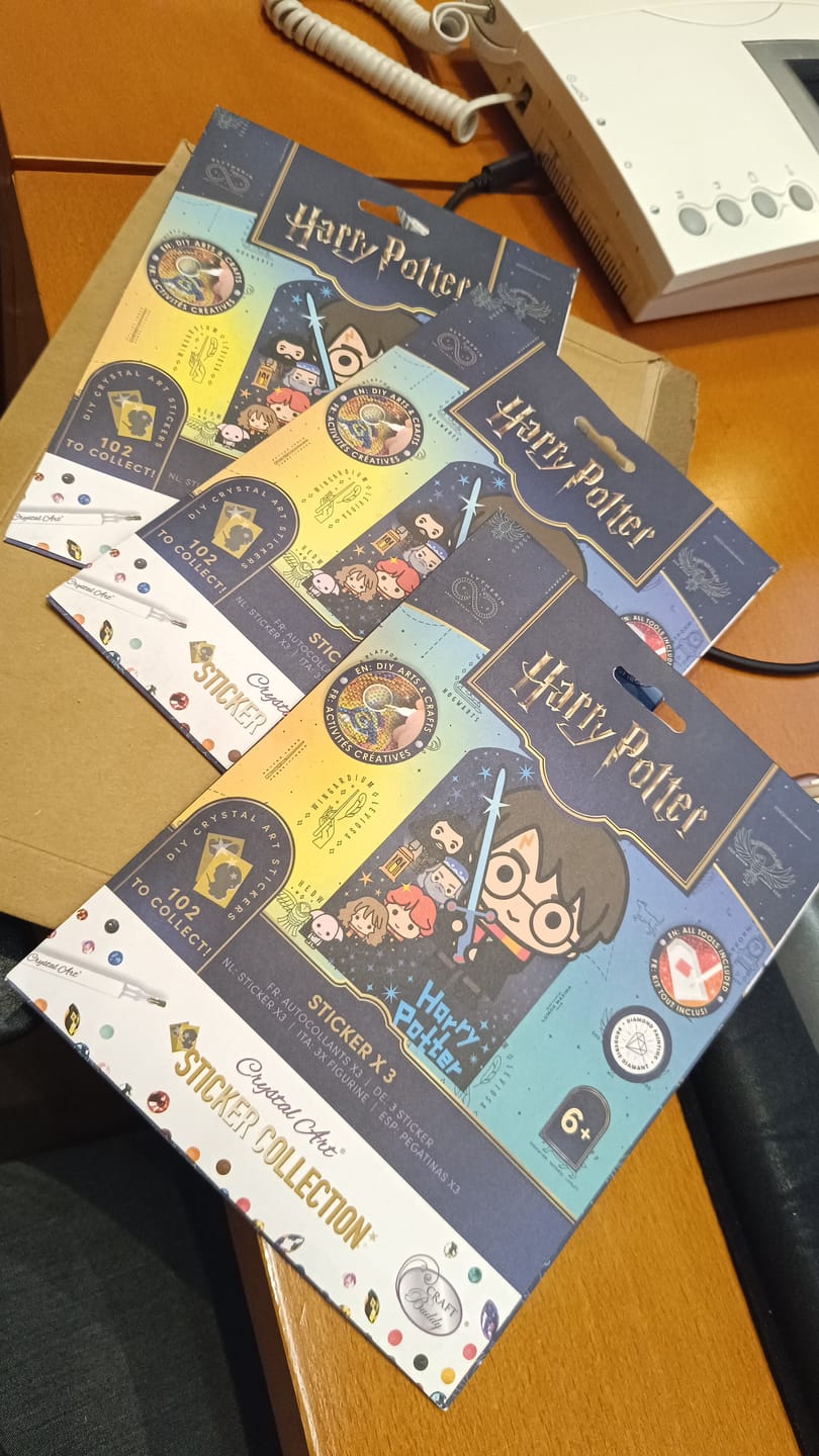 Customer photo review of Harry Potter Crystal Art Sticker Pack