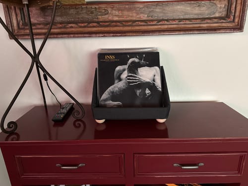 Customer photo review of Record Roots Tabletop Storage System