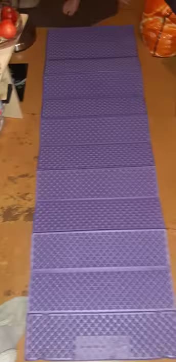 Customer photo review of Ultralight Folding Foam Camping Sleeping Pad