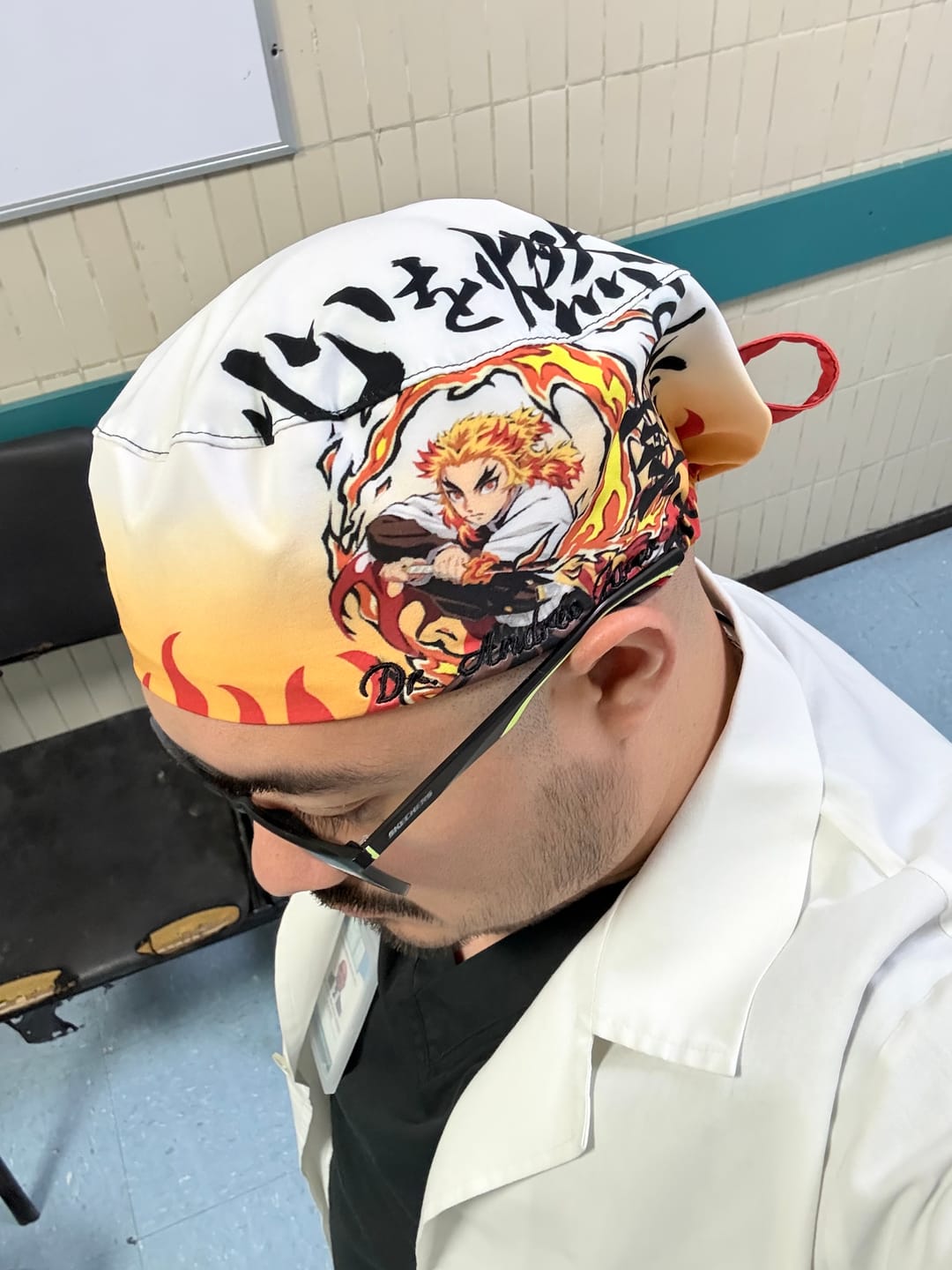 Customer photo review of Gorro quirúrgico Demon Slayer 5