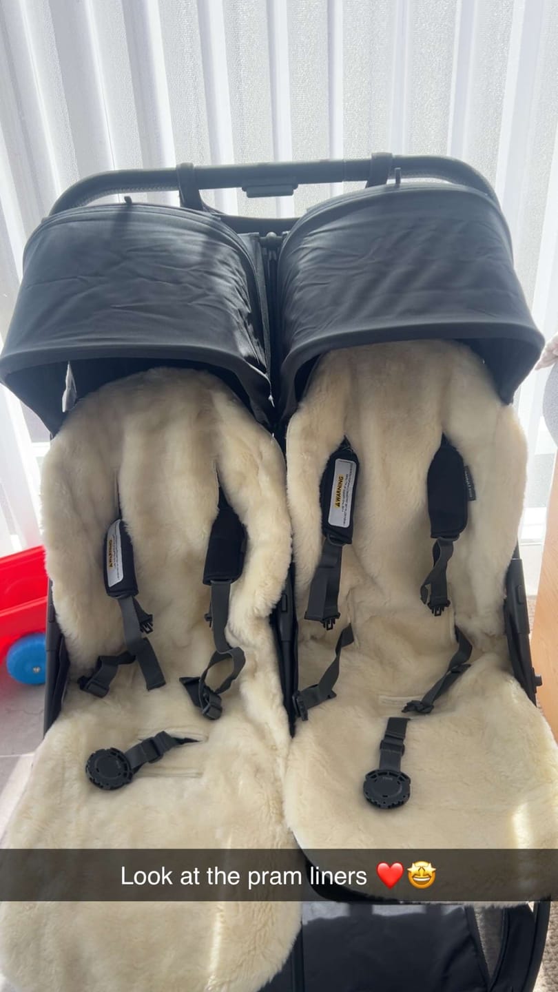 Customer photo review of Universal Pram Liner - Australian Washable Wool