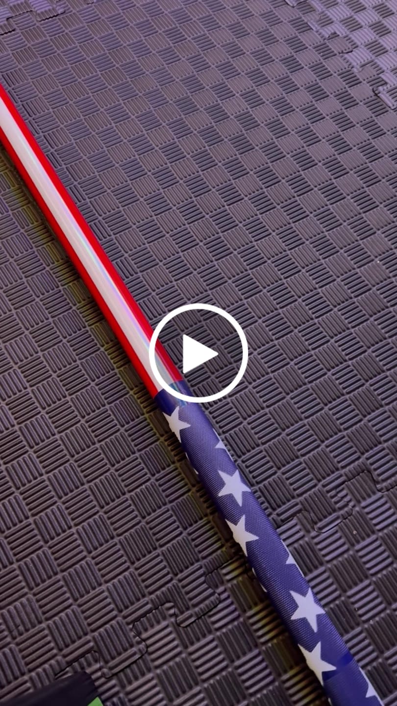 Customer video review of RitFit Patriotic Star Olympic Bar 20KG