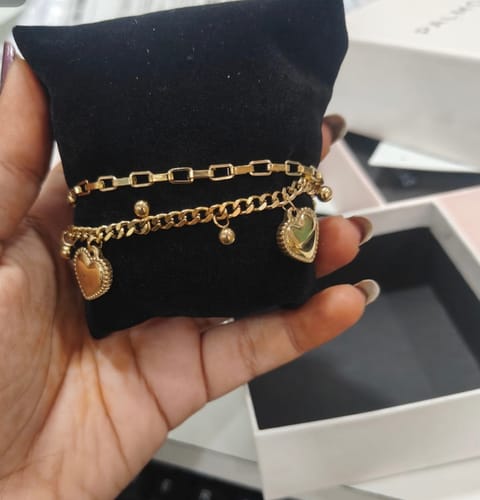 Customer photo review of Hearts All Over Bracelet
