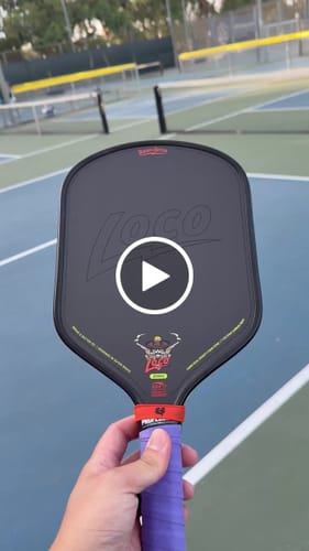 Customer video review of (PRE-ORDER SHIPPING BETWEEN 3/19 and 3/25) The Loco 16mm Pickleball Paddle- Hybrid