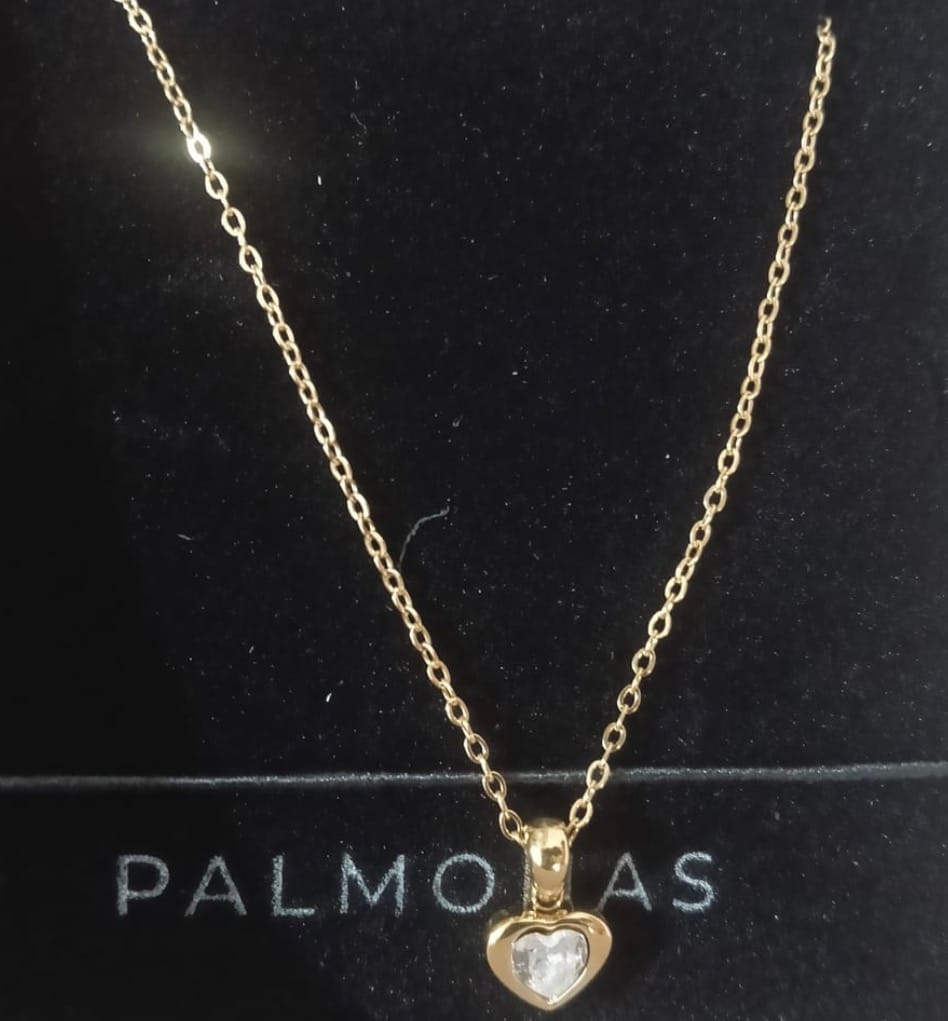 Customer photo review of Twin Glow Heart Necklace
