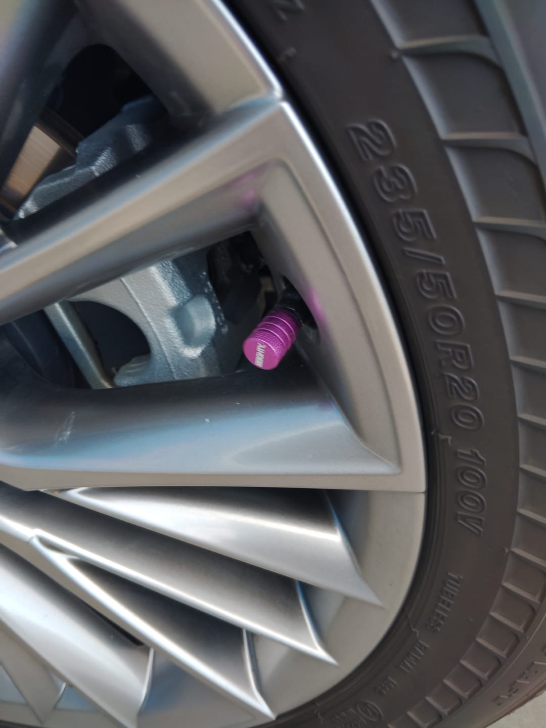 Customer photo review of 80Eighty® Purple Valve Stem Caps