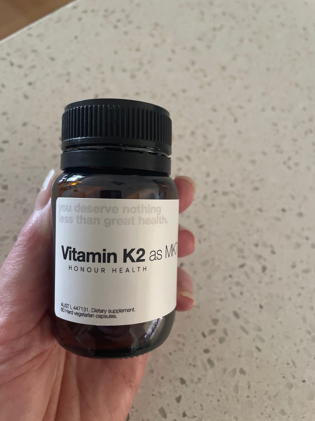 Customer photo review of Vitamin K2 as MK7 - 60 Capsules