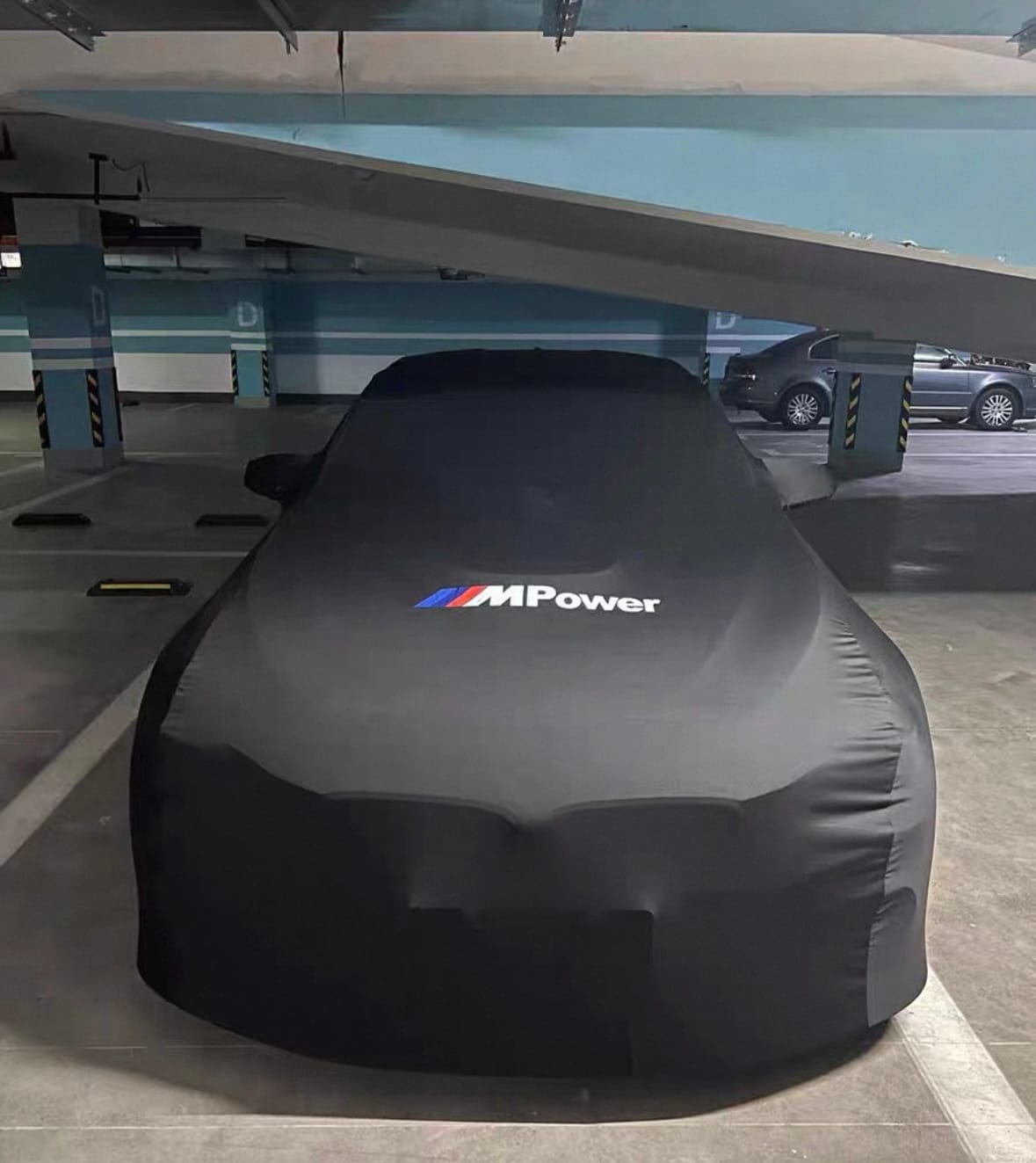 Customer photo review of CUSTOM INDOOR CAR COVER FOR BMW
