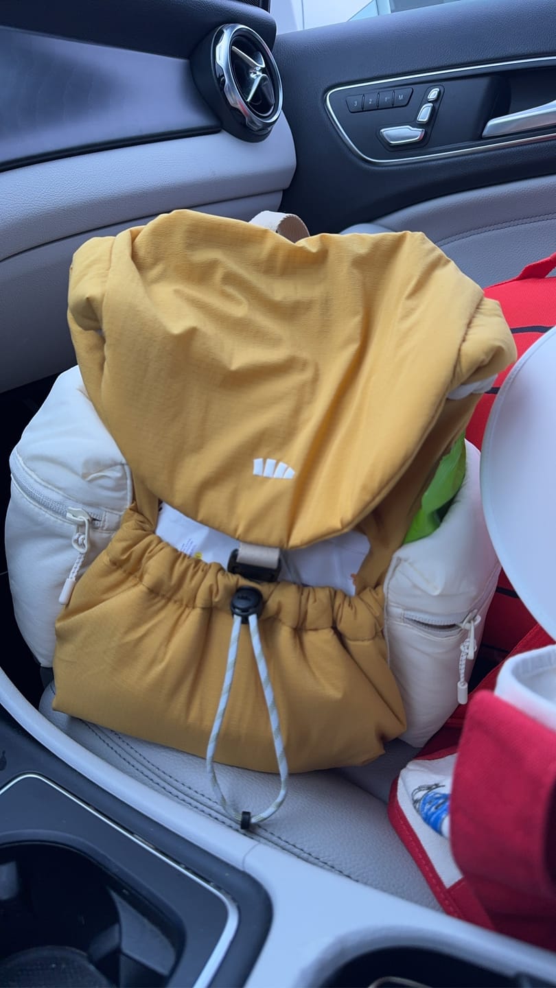 Customer photo review of Women's Expandable Short Backpack LC005