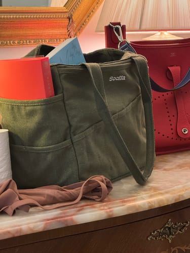 Customer photo review of Soolla® Studio Bag, Deep Forest Green