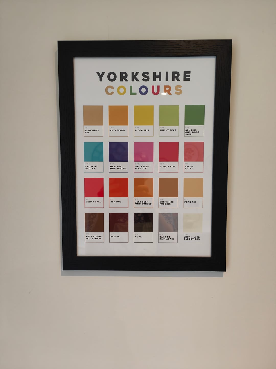 Customer photo review of Yorkshire Colours - Print