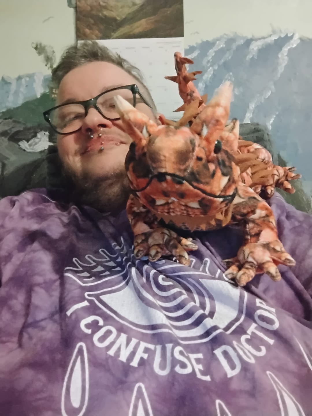 Customer photo review of Thorny Devil Lizard Soft Stuffed Plush Toy