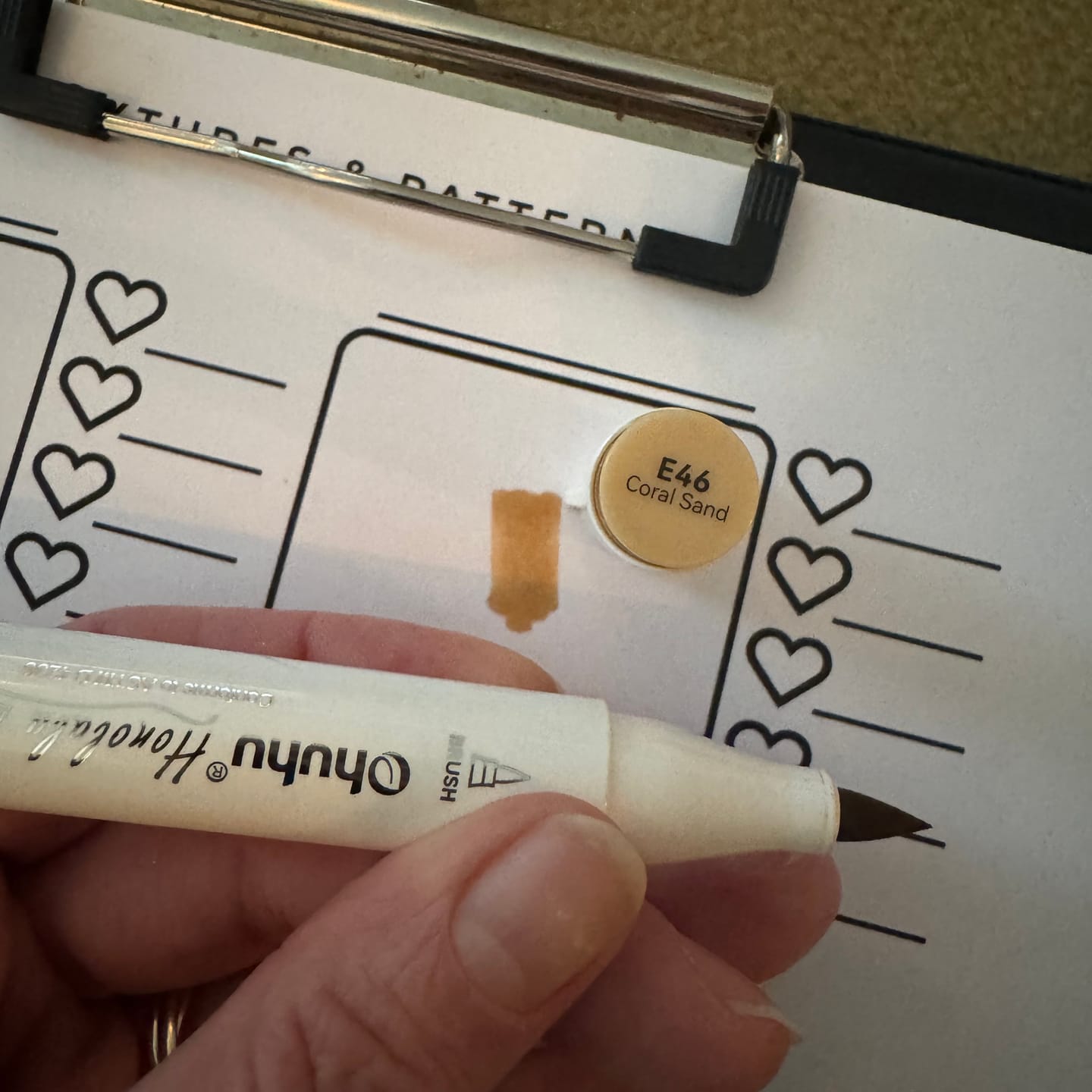 Customer photo review of Ohuhu Honolulu B E46 (Replace E220) Individual Marker, Brush & Fine