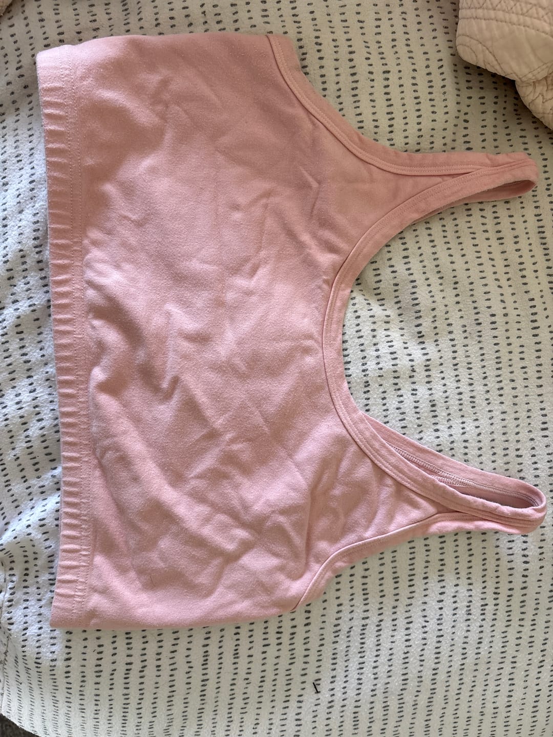 Customer photo review of Longline Crop Black