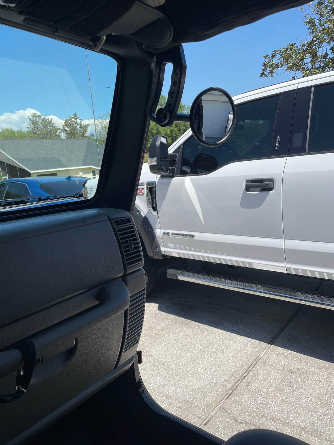 Customer photo review of Handle & Mirror Package For 1986 - 2006 TJ / LJ / YJ - CMM Offroad