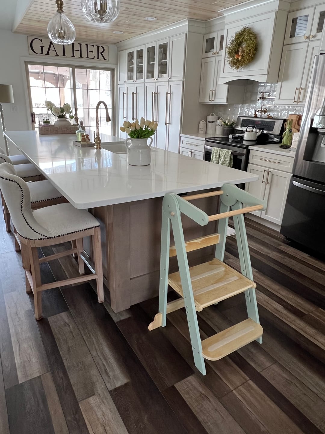 Customer photo review of HARPPA Nordi | Foldable Toddler Tower – Safety Net Not Included