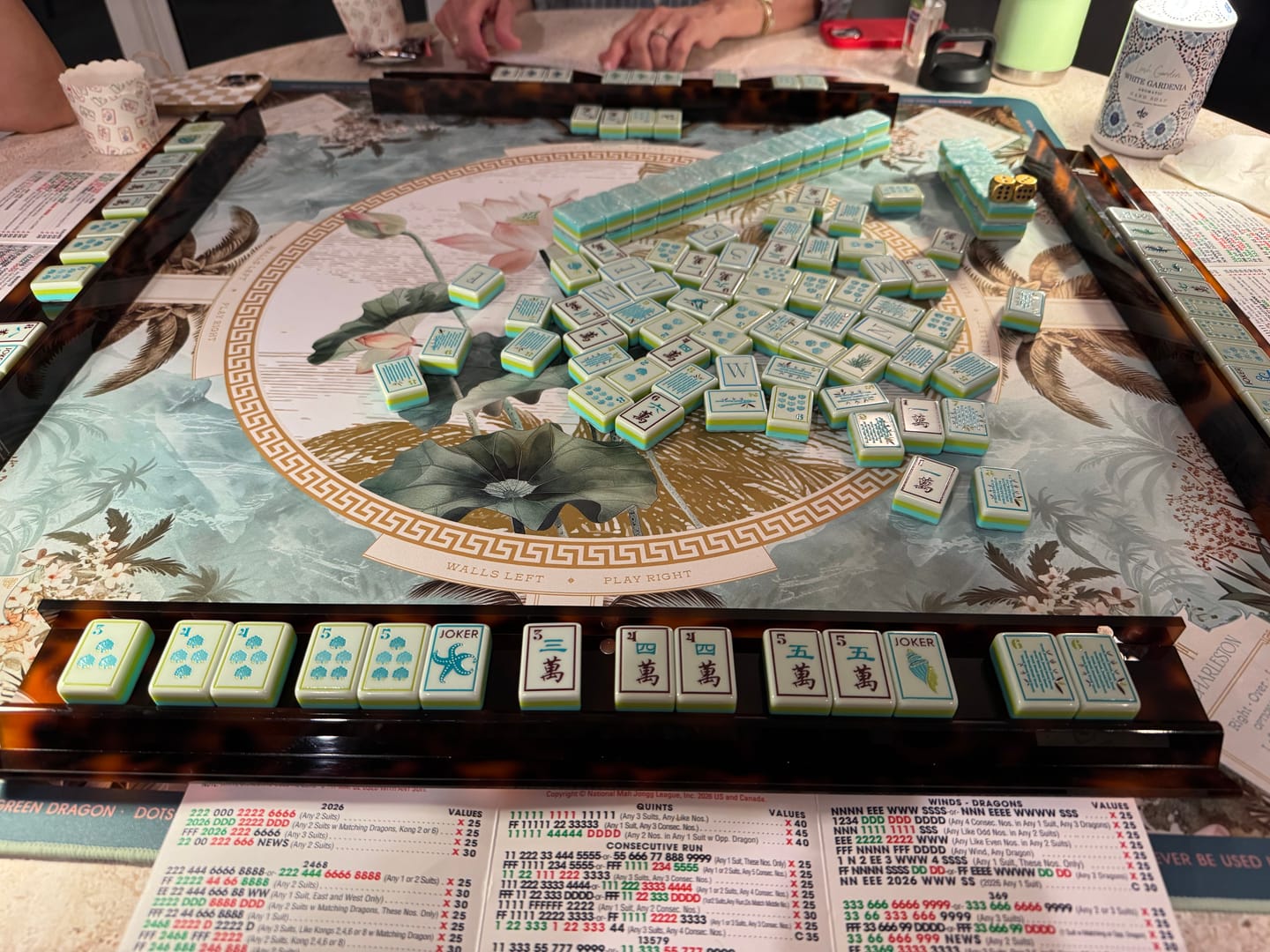 Customer photo review of Tortoiseshell Mahjong Racks