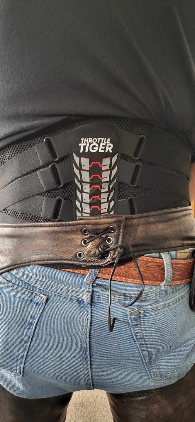Customer photo review of Rider's Back Support