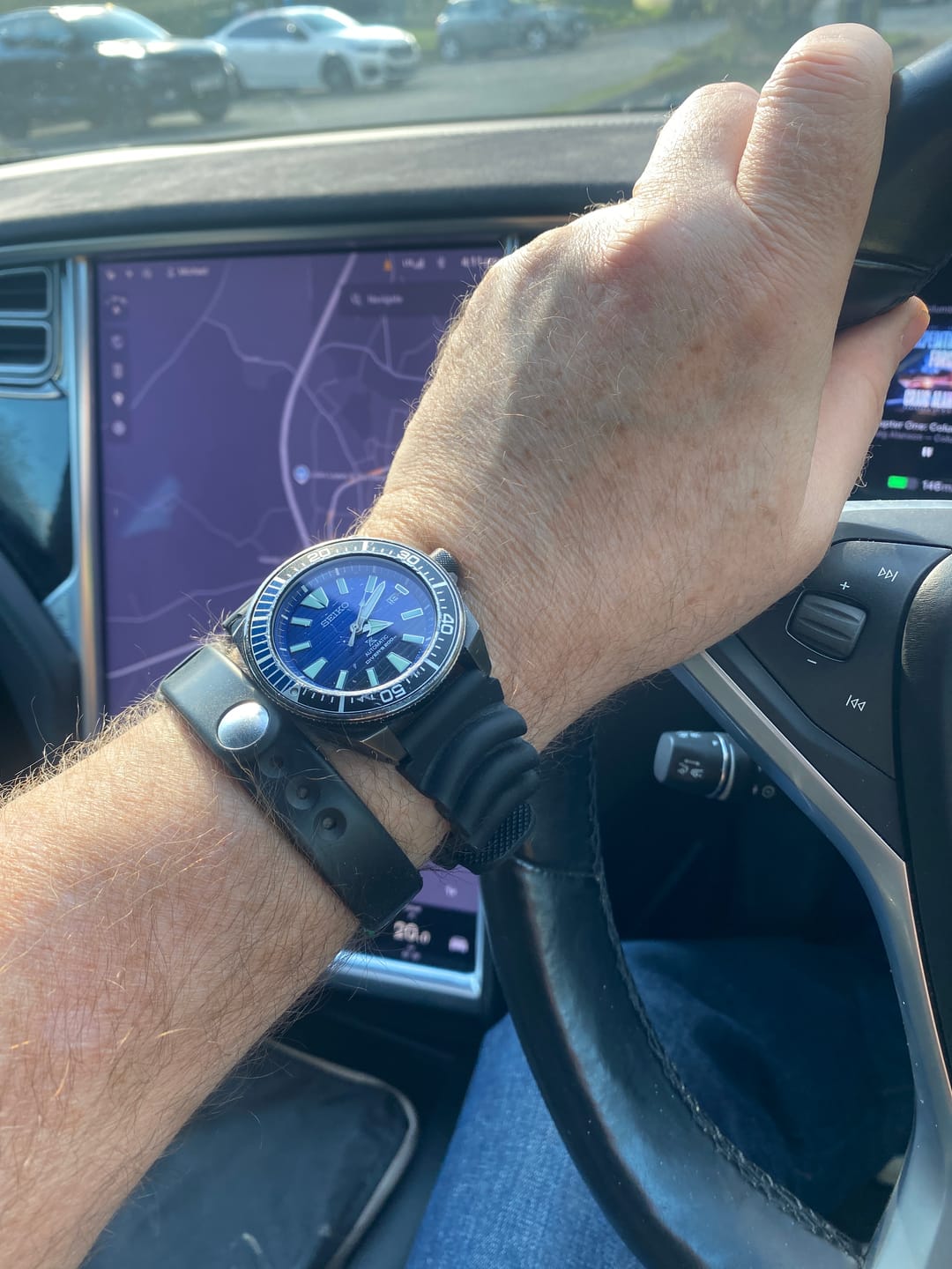 Customer photo review of Seiko Dive Watch Replacement Watch Strap – Classic Polyurethane or Scuba Silicone Z22