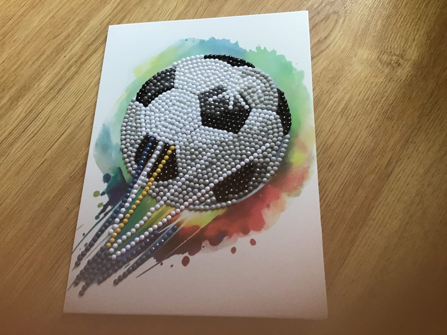 Customer photo review of Score! Crystal Art Card Kit 12.6cm x 17.5cm