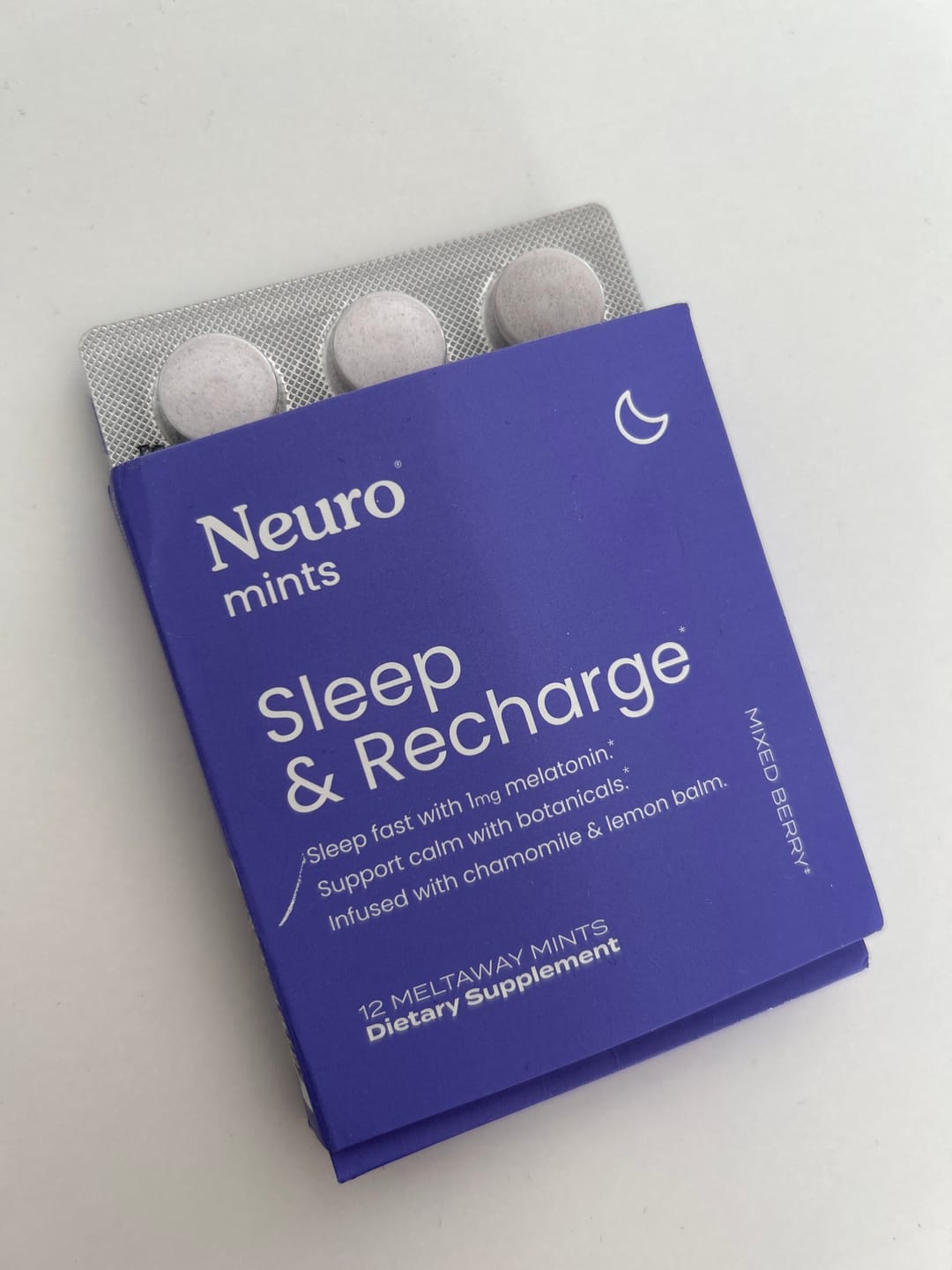 Customer photo review of Sleep & Recharge Mints