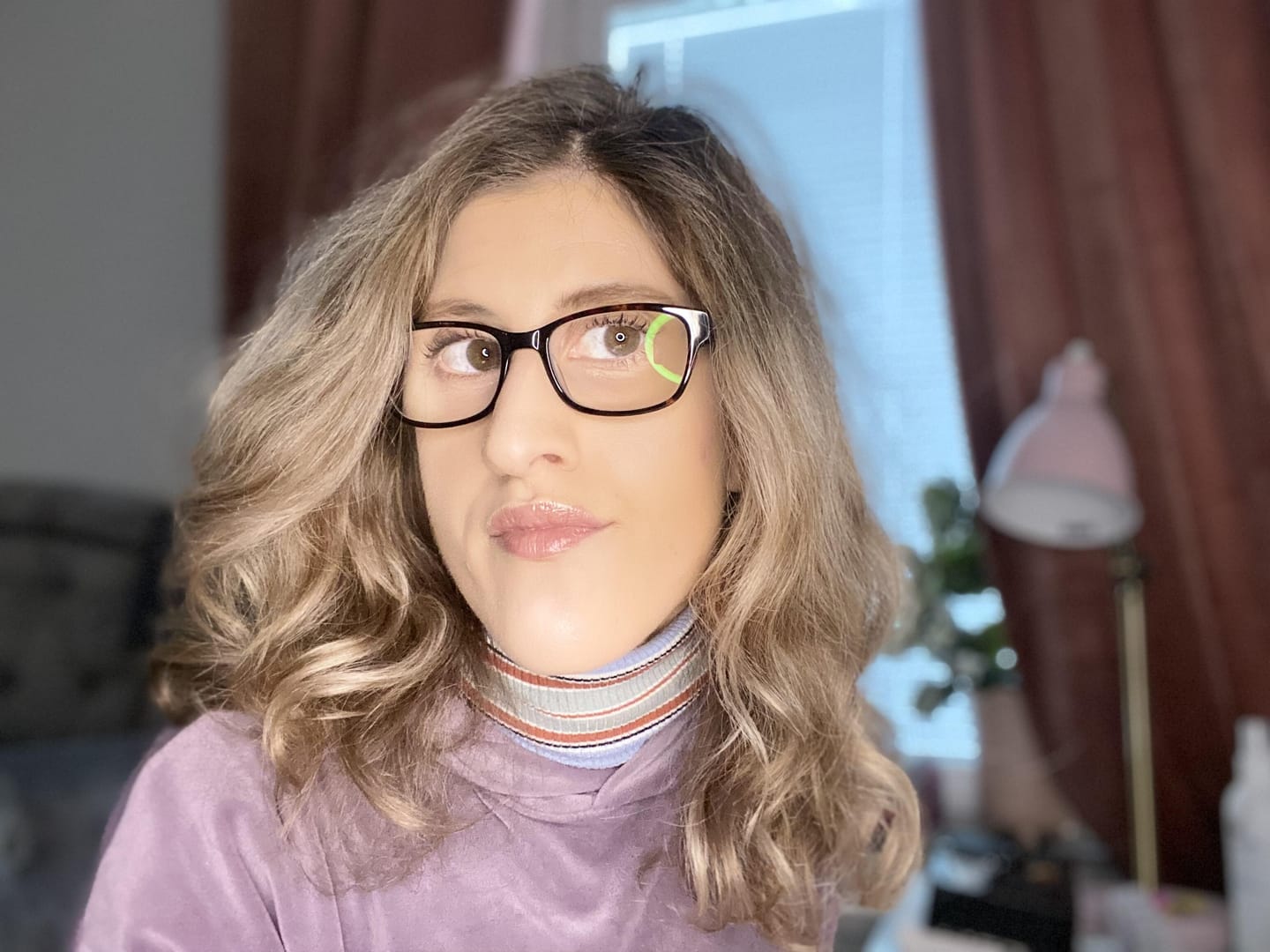 Customer photo review of Heatless Curls in Mulberry Silk