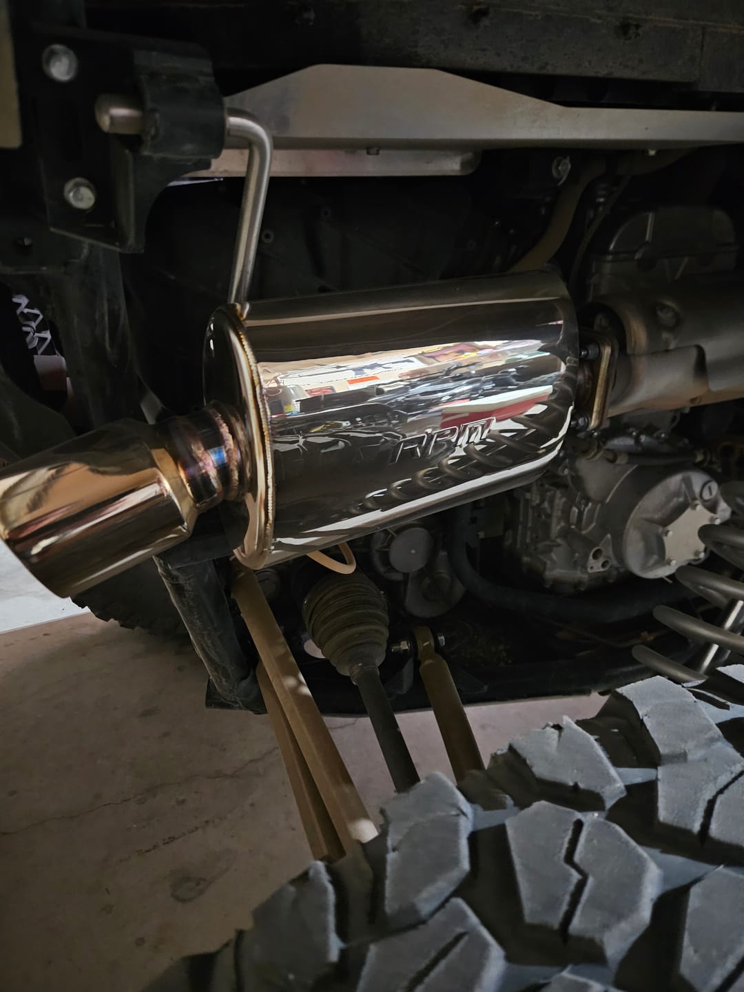 Customer photo review of RPM Teryx KRX 1000 Catless Slip On Sport Muffler KRF1000