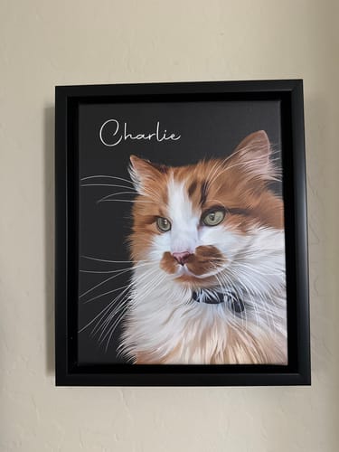 Customer photo review of Pet Art Canvas Wrap