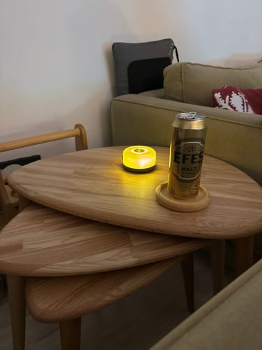 Customer photo review of 3'lü Zigon Sehpa - Masif Sehpa Takımı