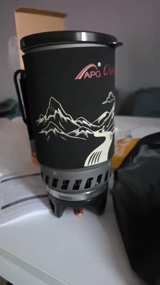 Customer photo review of Portable 1.4L Camping Stove & Pot Cooking System