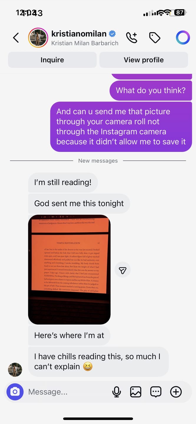 Customer photo review of Temple Restoration Ebook