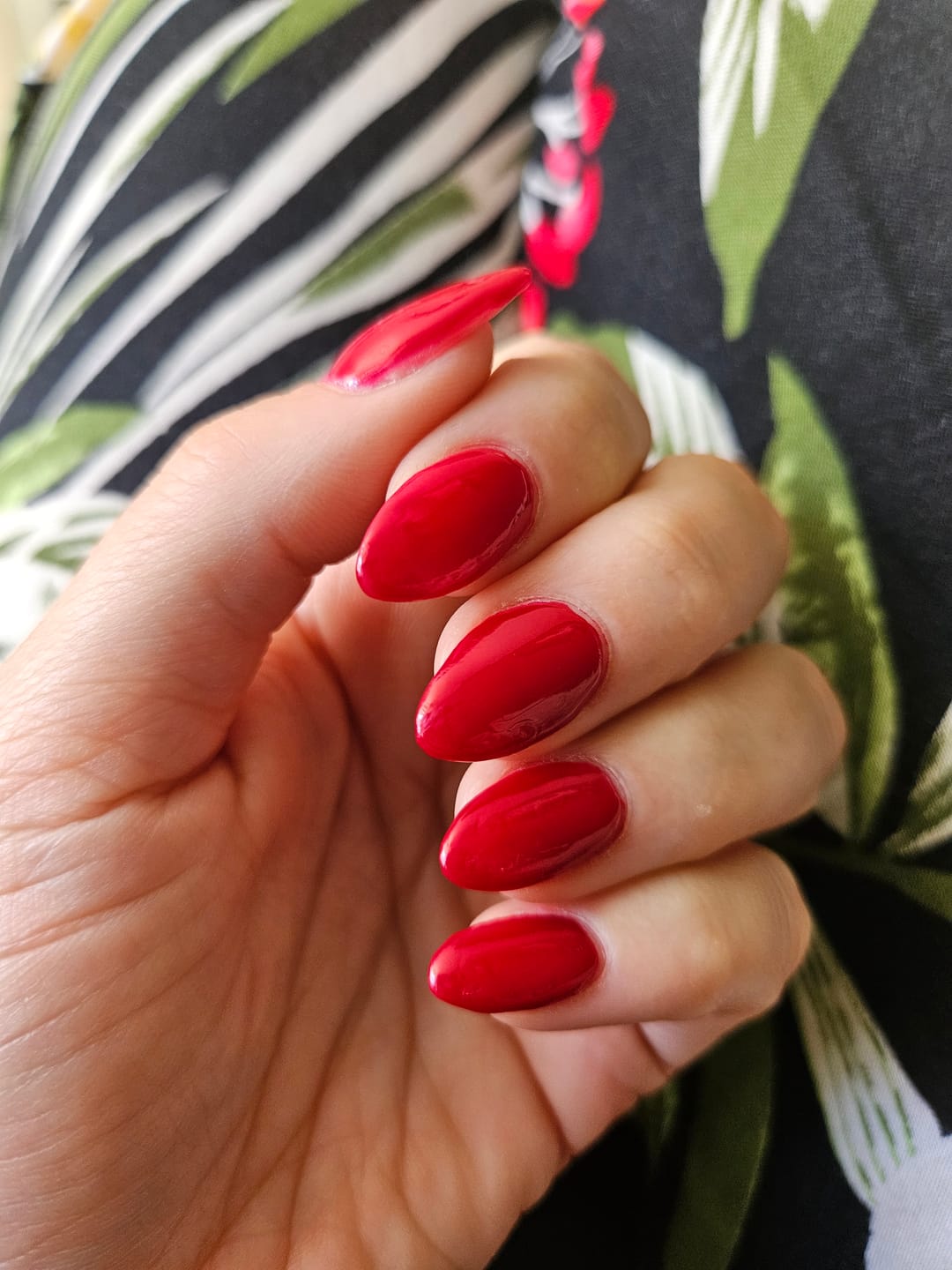 Customer photo review of Rose Red Dipping Powder