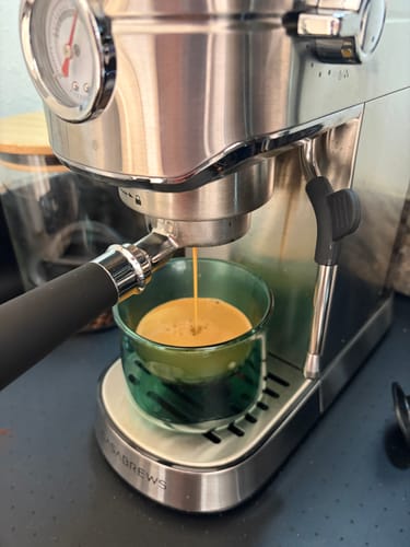 Customer photo review of FLUR Latte Glasses