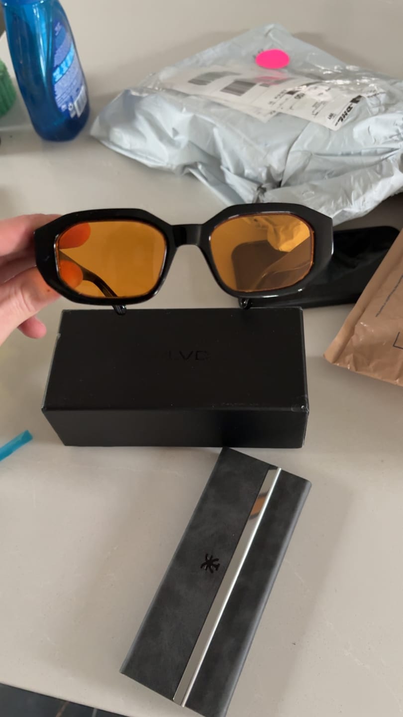 Customer photo review of BLOOD MOON BLUE LIGHT BLOCKERS