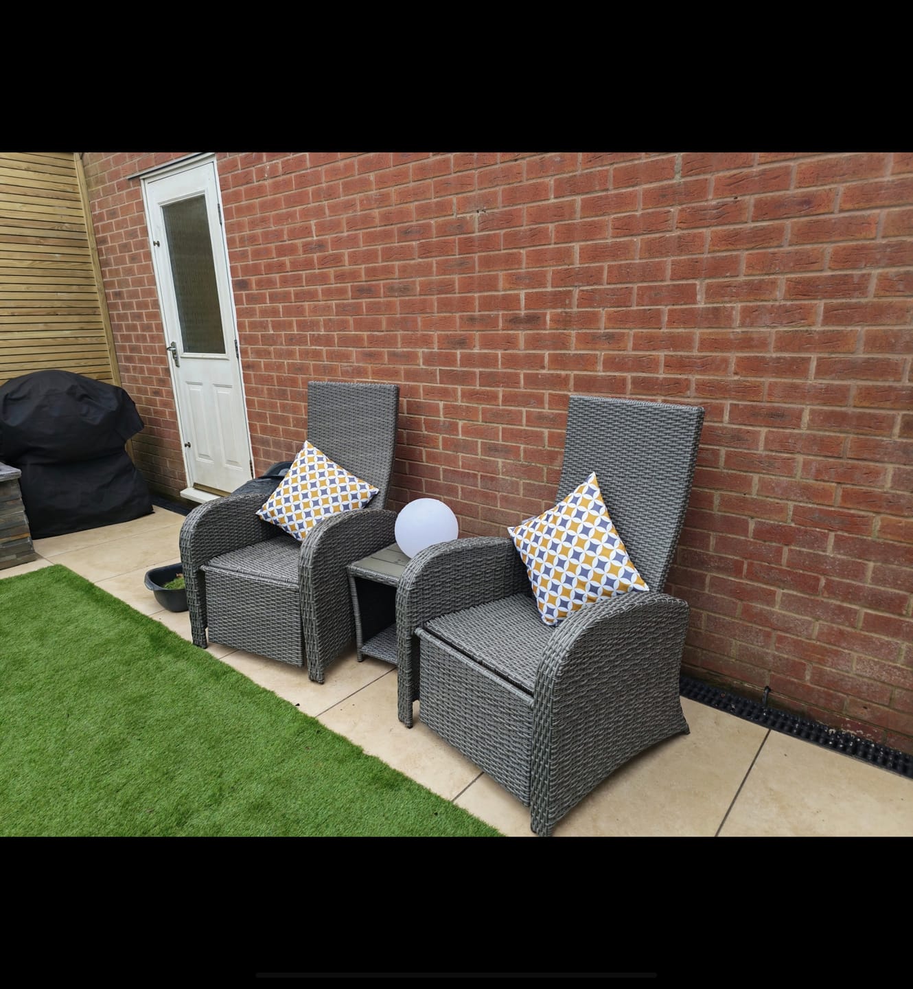 Customer photo review of Outdoor Garden Waterproof Cushion - Bahia
