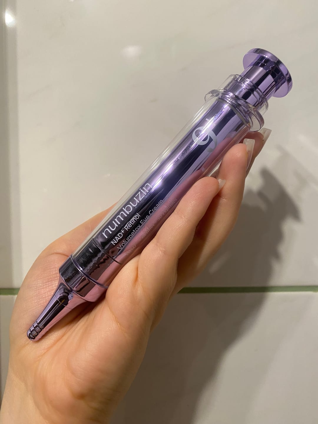 Customer photo review of Nostiprinošs acu krēms Numbuzin No.9 NAD Retinol Volumetox Eye Cream