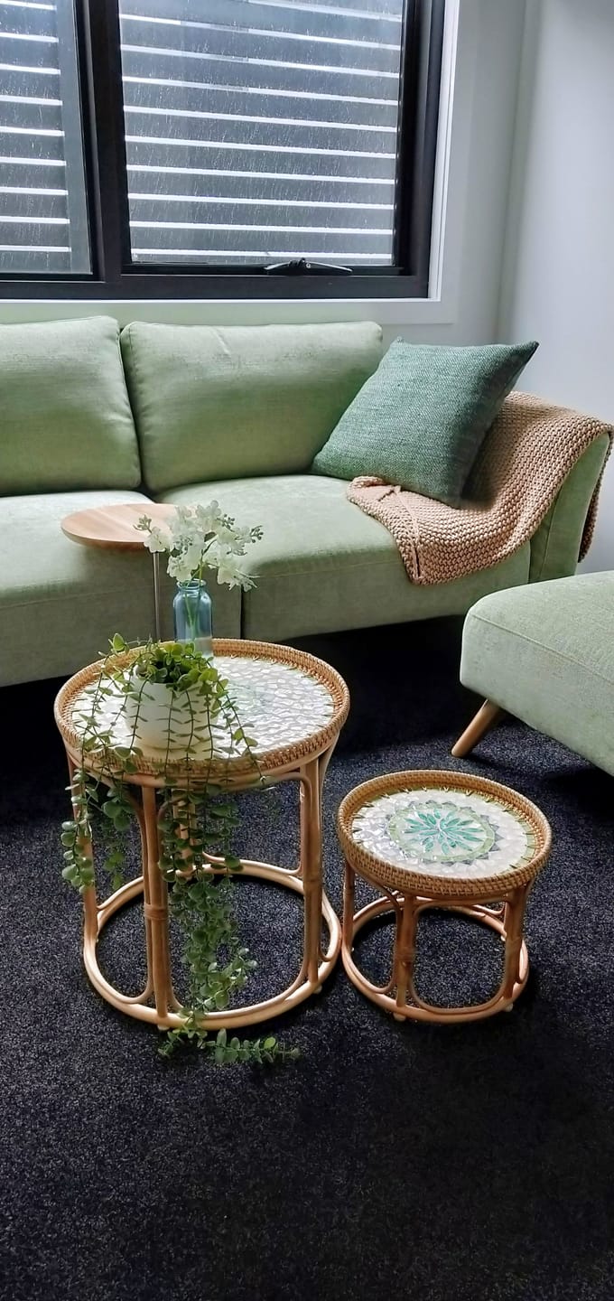 Customer photo review of Oasis Rattan Table Set