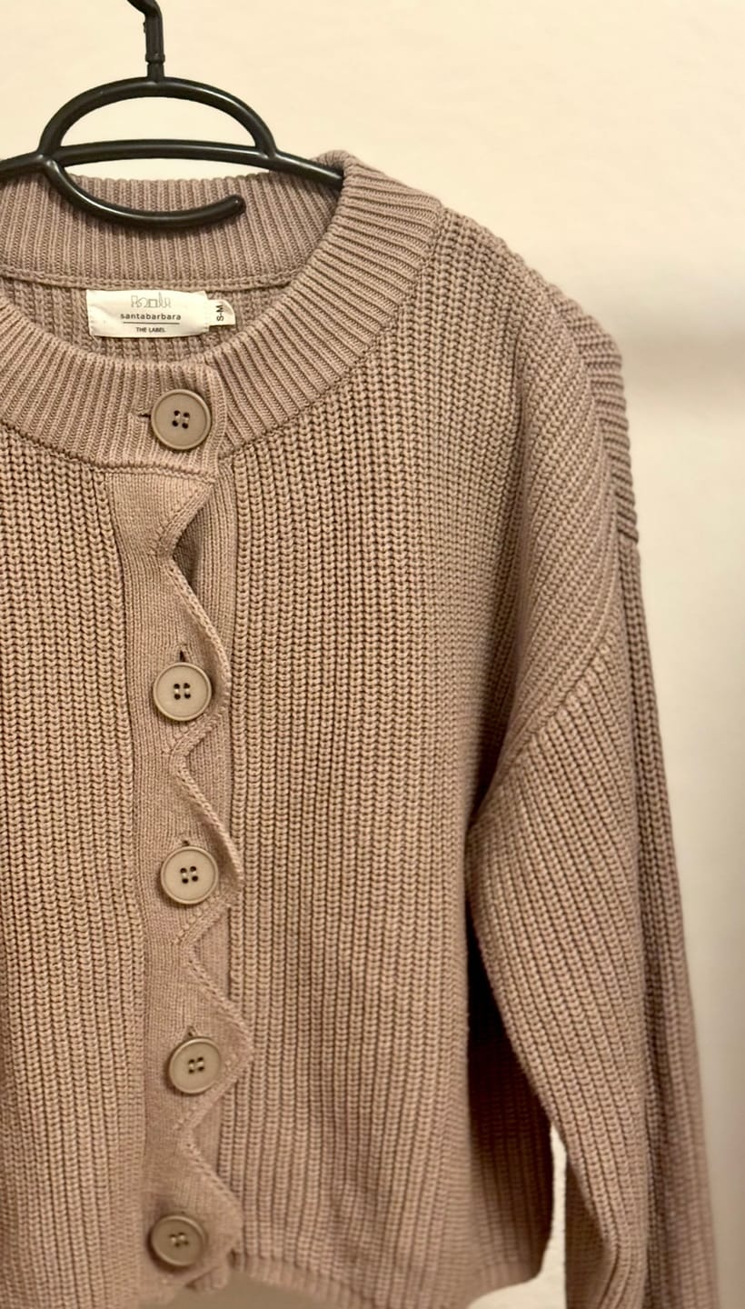 Customer photo review of Strickjacke mit Welle 100% Baumwolle