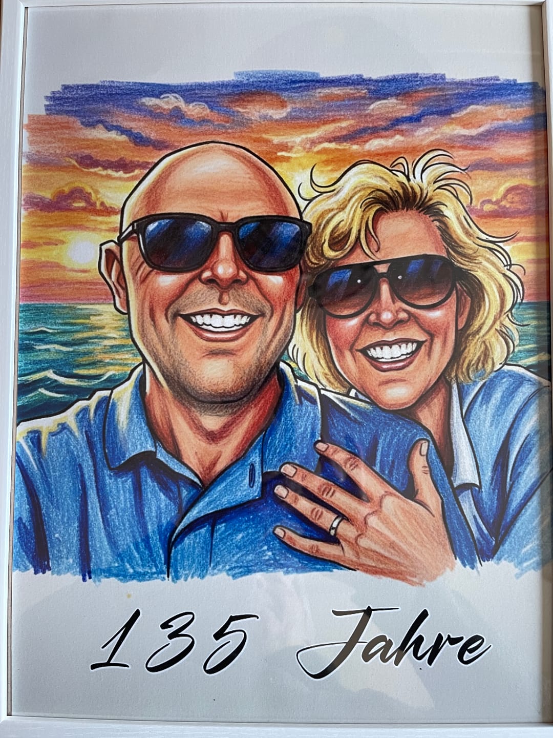 Customer photo review of ColorSketch Poster Dein Foto als handgezeichnete Karikatur