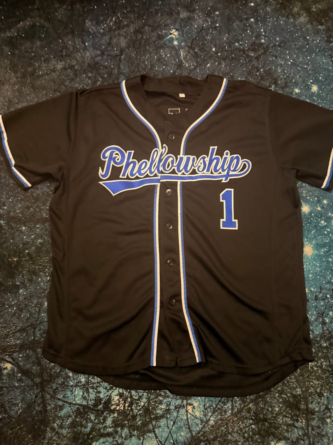 Customer photo review of Custom Black Royal-White Classic Style Authentic Baseball Jersey
