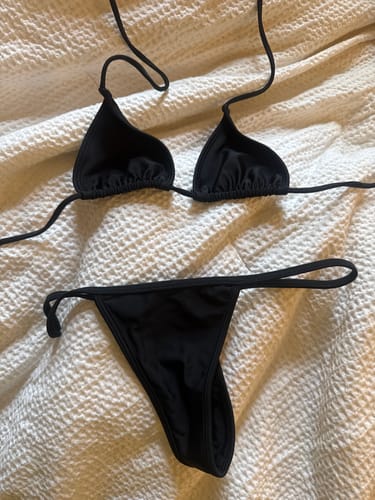 Customer photo review of 008 Micro Bikini Bottoms - Black