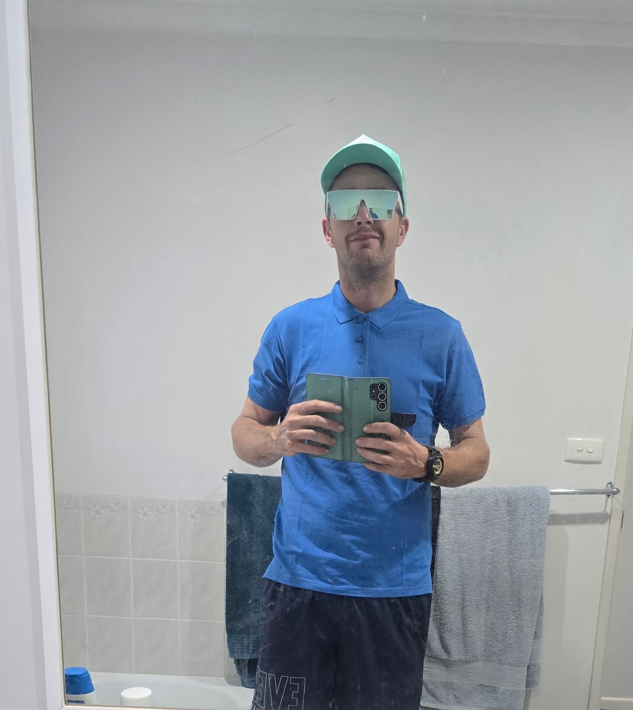 Customer photo review of A-FRAME HAT - MINT BLACK
