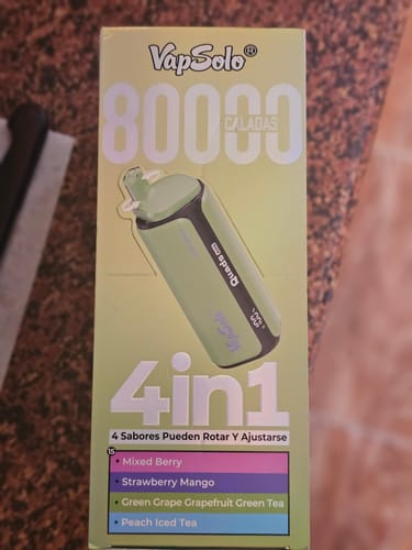 Customer photo review of VAPSOLO QUADS 80000 4en1 | 4 sabores
