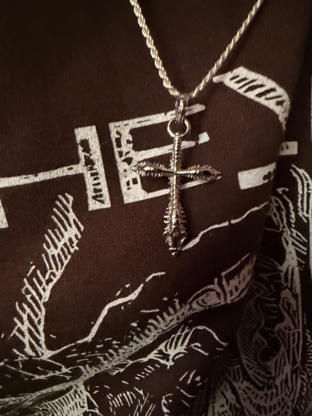Customer photo review of 2MM STERLING SILVER ROPE CHAIN