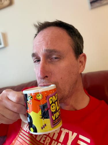 Customer photo review of Dad's Old Vinyl Mug