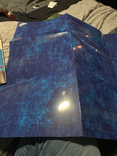 Customer photo review of Dungeon Craft Ocean and Underwater Battle Map set for D&D and Tabletop Role Playing