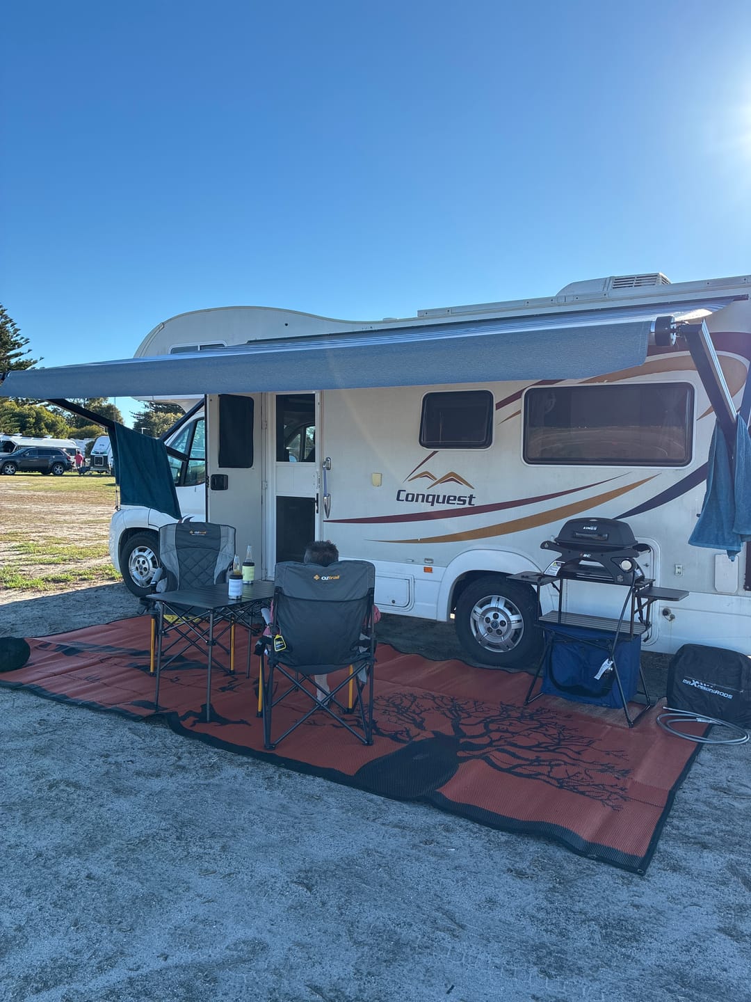 Customer photo review of Awnlux 12v Electric Caravan Awning W-5700C