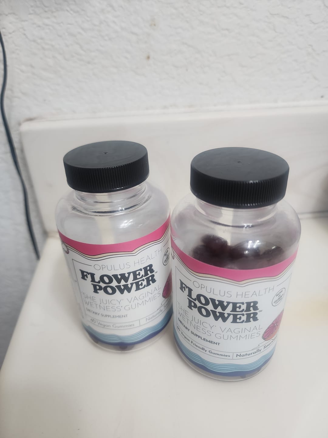 Customer photo review of Flower Power® 'She Juicy' Vaginal Moisture Gummies  (60ct/each)